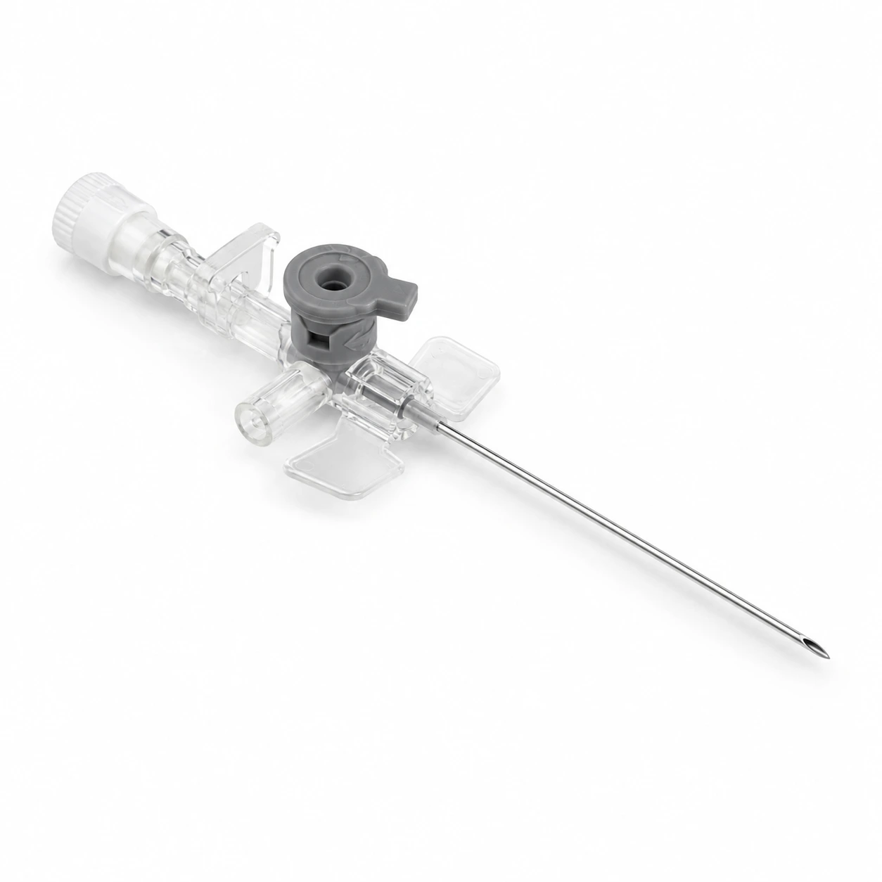 I.V. Cannula with injection valve